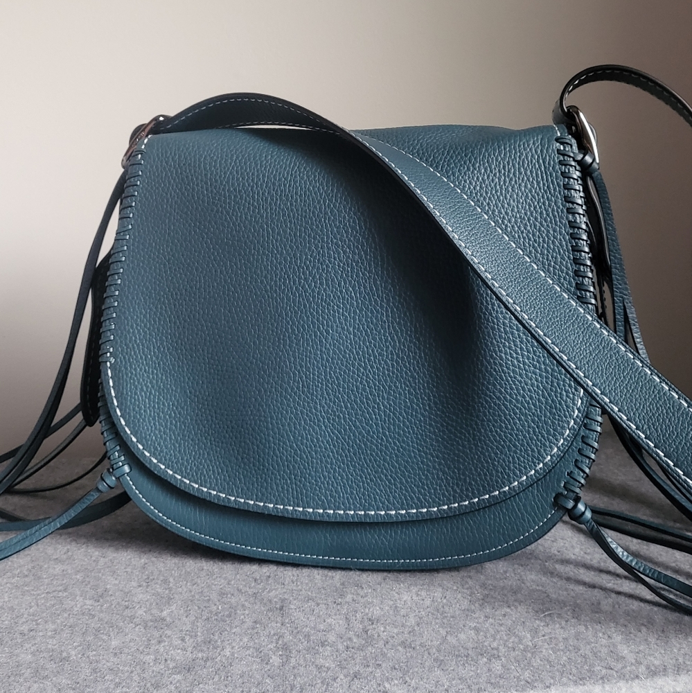 💫1941 Saddle bag with whiplash details HTF Mineral Mineral color! - Picture 6 of 6